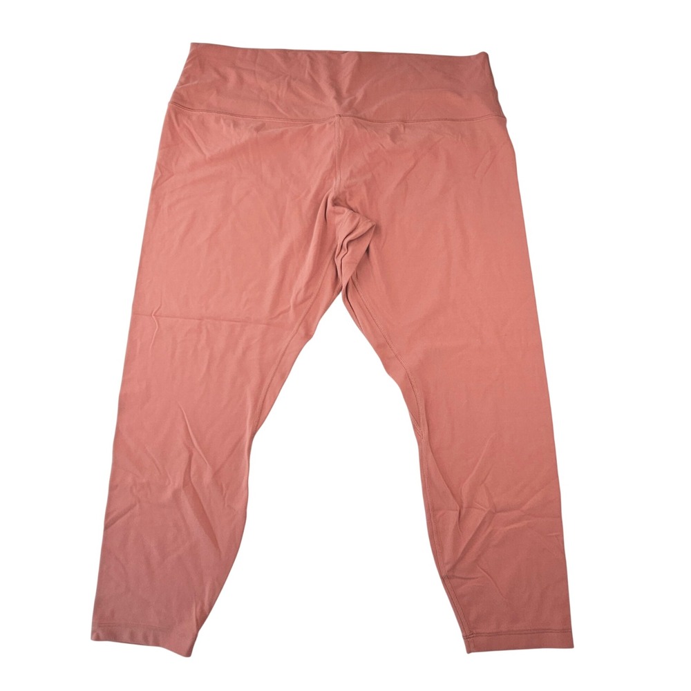 Lululemon Align High-Rise Crop 25" Nulu Leggings Terracotta Pink Size 20 LW5CTBS